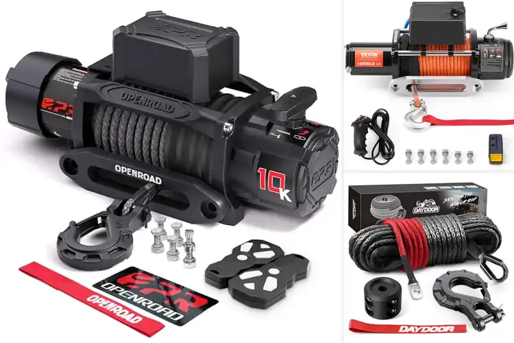 Detailed view of Best 10000 LBS Synthetic Winch Ropes