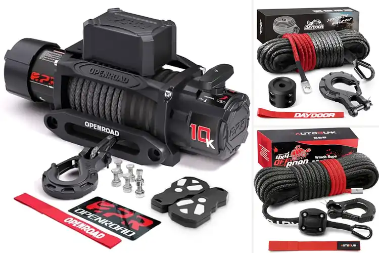 Detailed view of Best 10000lb Winch Ropes
