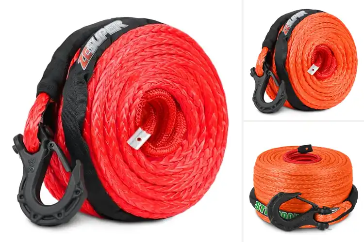 Detailed view of Best 12 Strand Stabilized Winch Rope