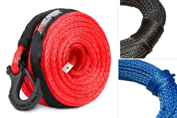 Detailed view of Best 12 Strand Stabilized Winch Rope Strength