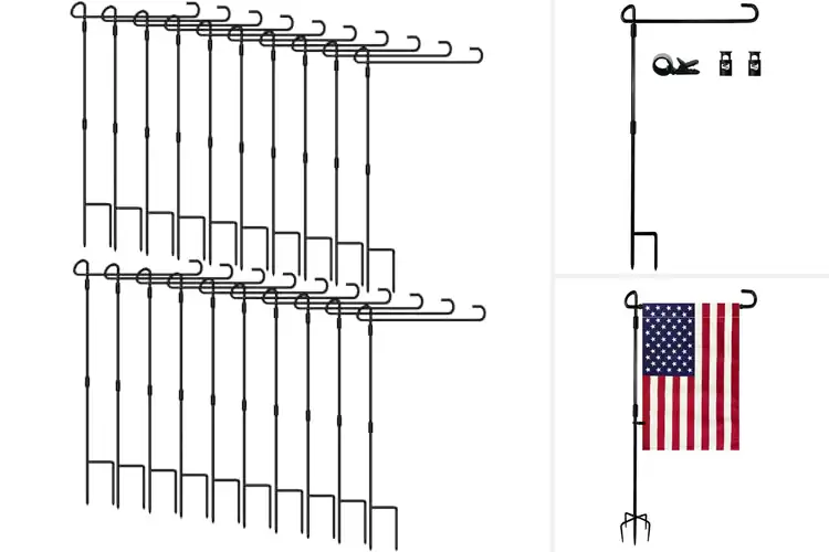 Detailed view of Best 12×18 Garden Flag Stands