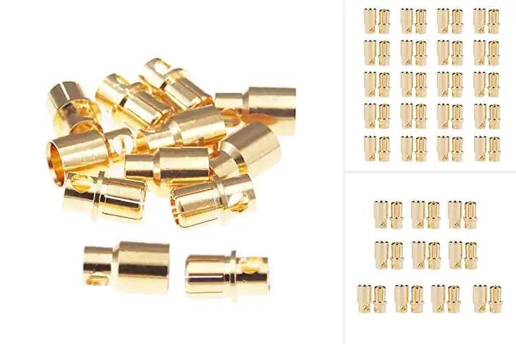 Detailed view of Best 8MM Gold Plated Bullets
