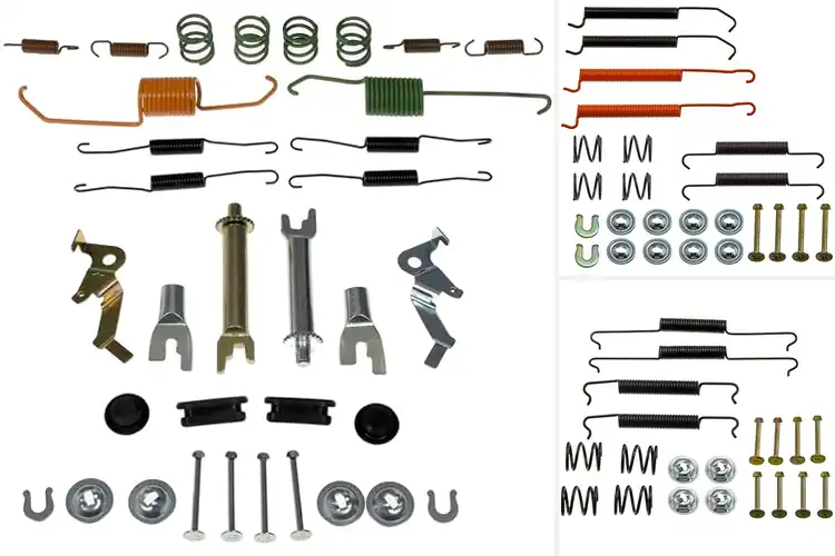 Detailed view of Best Brake Hardware Components
