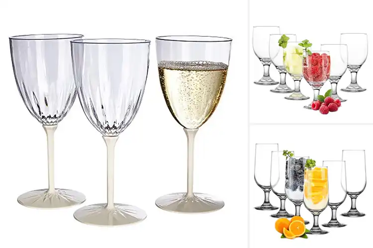 Detailed view of Best Clear Reusable Goblets For Catering Events