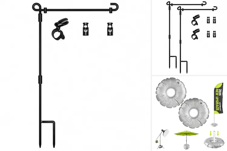Detailed view of Best Collapsible Flag Stands