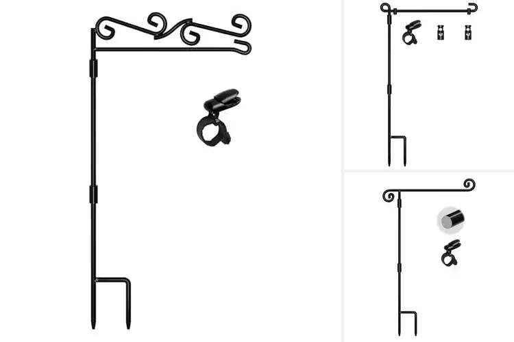 Detailed view of Best Collapsible Garden Flag Stands
