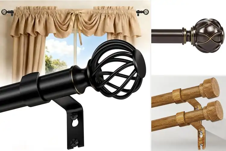Detailed view of Best Decorative Curtain Rods