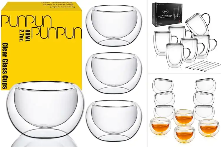 Detailed view of Best Double Walled Tea Cups