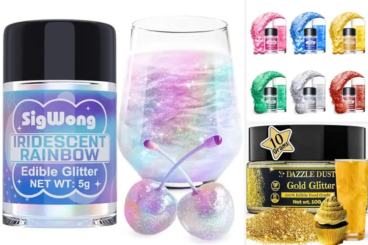 Detailed view of Best Edible Glitters: Sparkle Up Your Desserts & Drinks