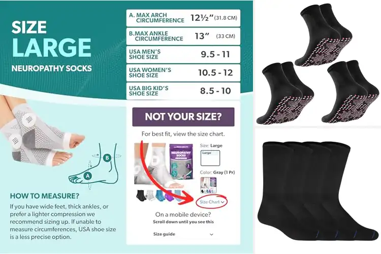 Detailed view of Best Foot Circulation Socks