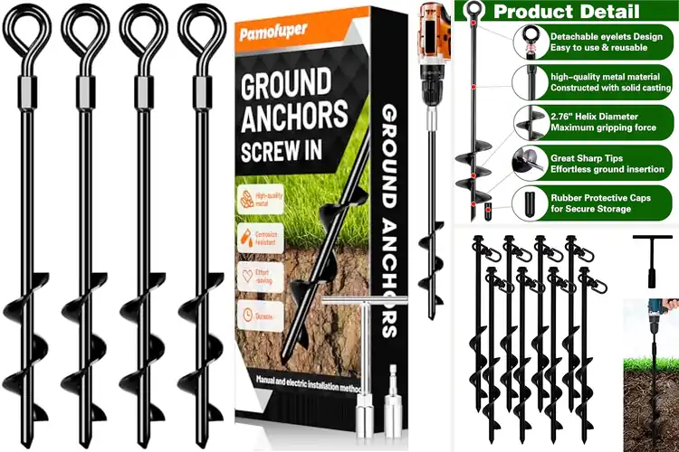 Detailed view of Best Ground Anchors: Secure Gear in Any Weather & Soil