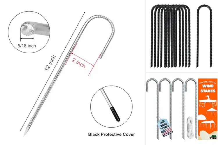 Detailed view of Best Ground Stakes For Stability