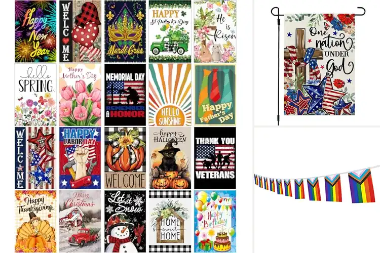 Detailed view of Best Holiday Flag Decorations