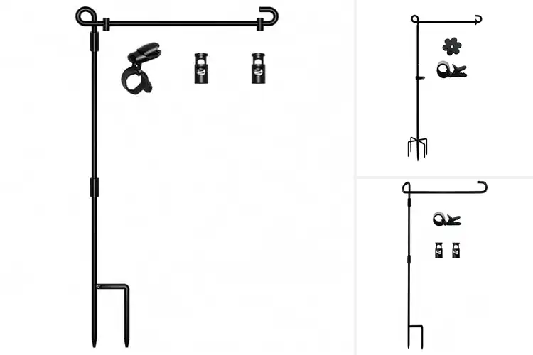 Detailed view of Best Metal Garden Flag Poles