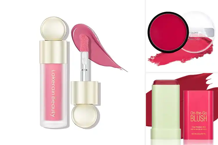 Detailed view of Best Natural Matte Pink Red Blushes