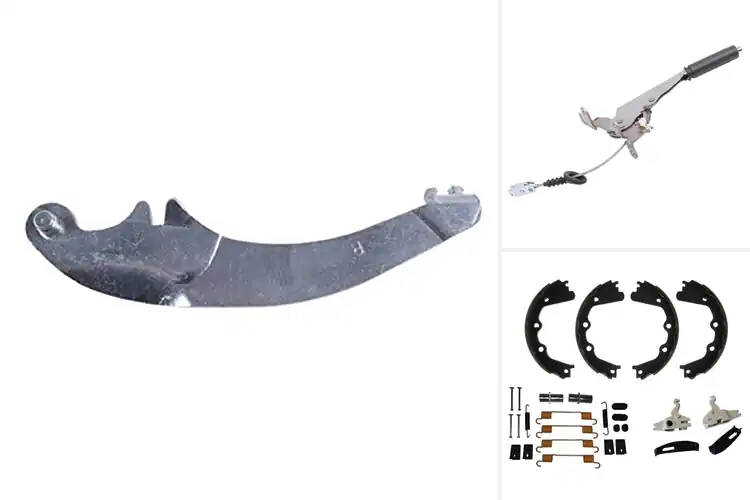 Detailed view of Best OE Style Pin And Levers Parking Brake Shoes