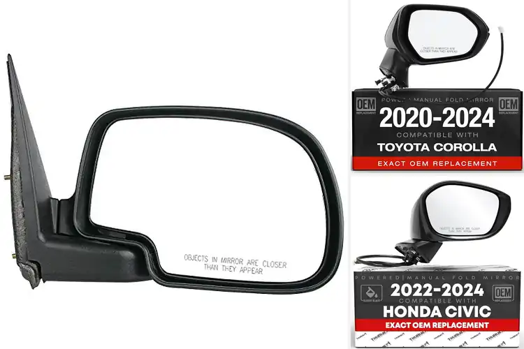 Detailed view of Best OEM Replacement Passenger Side Mirrors