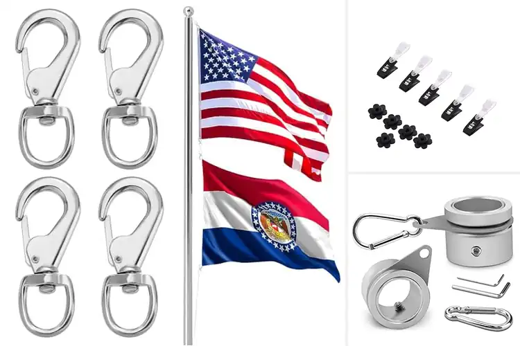 Detailed view of Best Outdoor Flag Clips for Strong, Secure Display