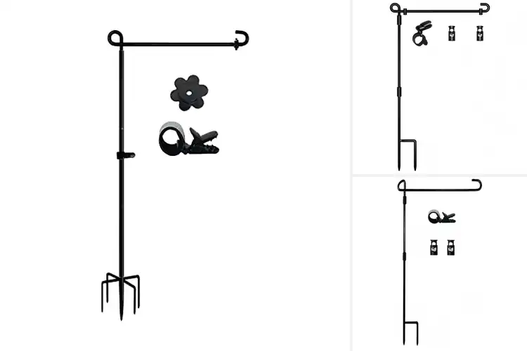 Detailed view of Best Outdoor Garden Flag Stands