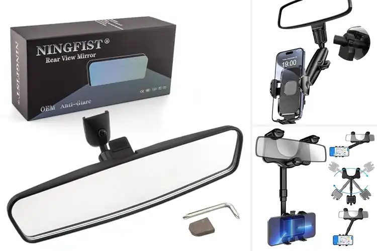 Detailed view of Best Rear Holder Mirror Assemblies for Clear, Safe Driving