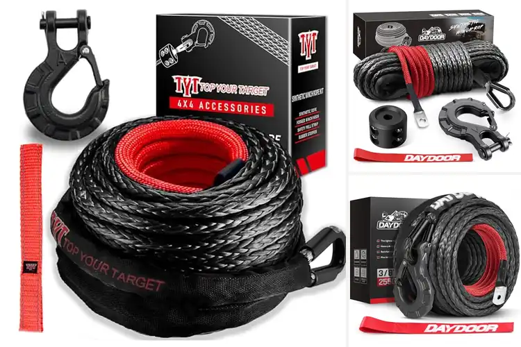 Detailed view of Best Safer Synthetic Winch Ropes: Conquer Trails Safely