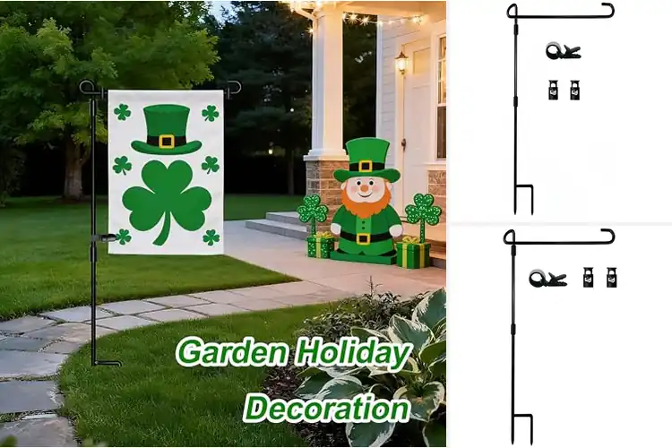 Detailed view of Best Seasonal Garden Flag Stands