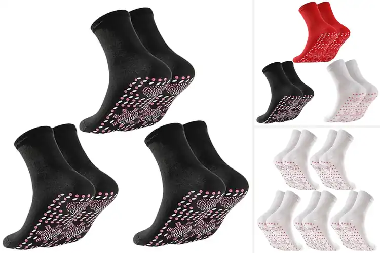 Detailed view of Best Self Heating Acupressure Foot Socks