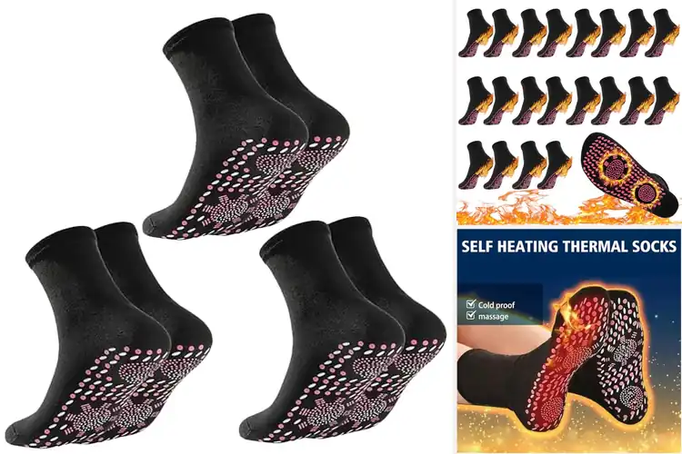 Detailed view of Best Self-Heating Socks: Cozy Warmth, Naturally