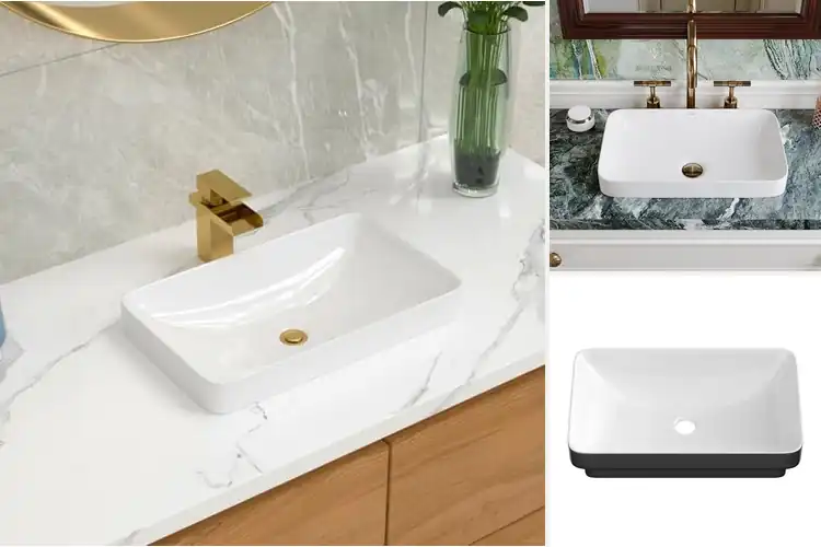 Detailed view of Best Semi Recessed Sinks