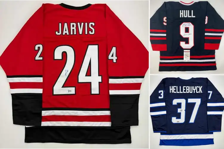 Detailed view of Best Signed NHL Jerseys: Top 10 Legends for collectors