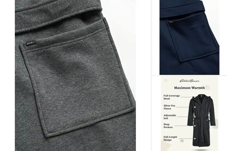 Detailed view of Best Silver Fox Fleece Robes: Luxurious Warmth & Comfort