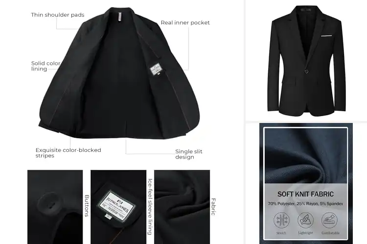 Detailed view of Best Slim Fit Coats: 10 Top Picks for Every Occasion