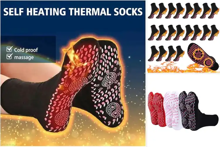 Detailed view of Best Slimming Health Socks: Warmth & Circulation Boosted