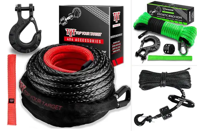 Detailed view of Best Synthetic Winch Rope Kits