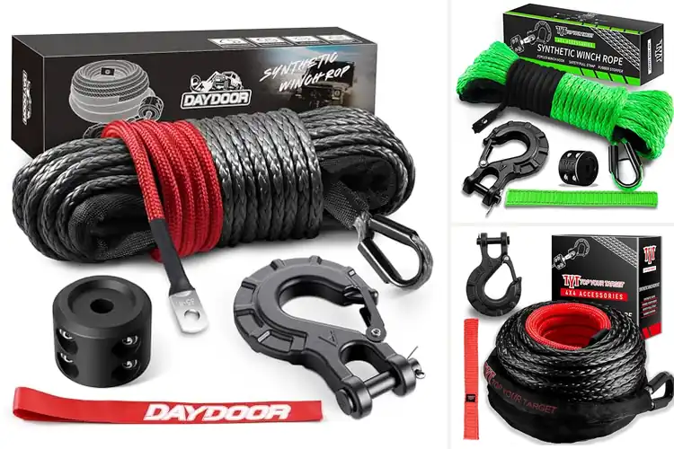 Detailed view of Best Synthetic Winch Rope