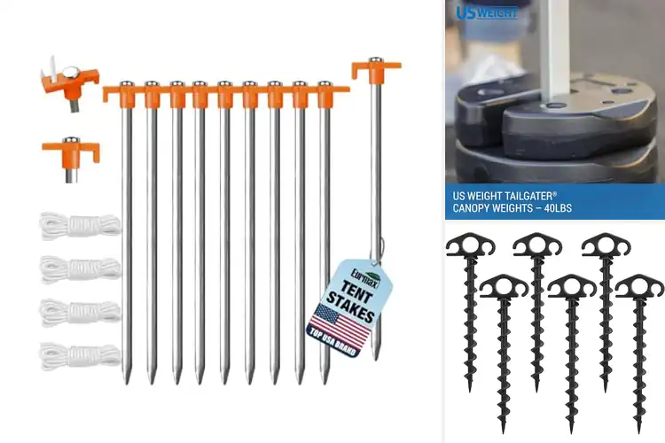 Detailed view of Best Tent Anchors