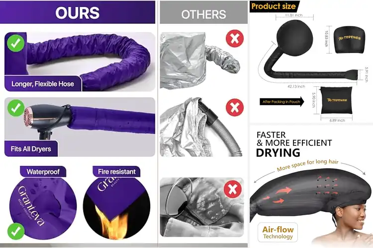 Detailed view of Best Treatment Dryer Bonnets: Effortless Hair Styling & Care