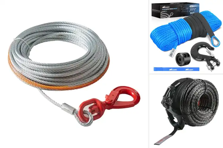Detailed view of Best Universal Winch Rope Fits