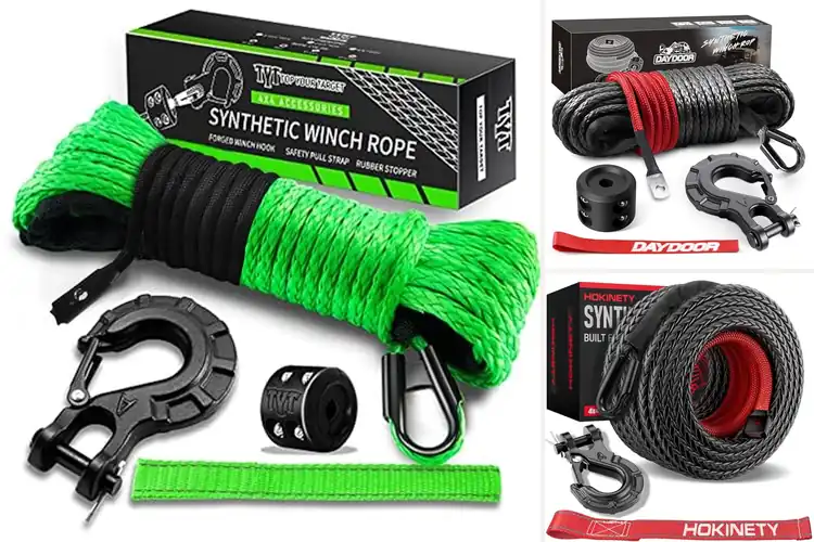 Detailed view of Best Vehicle Winch Ropes: Tackle Off-Road Adventures Safely