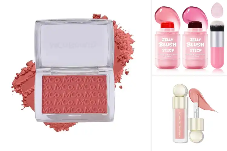 Detailed view of Best Vibrant Pink Red Blush Shades