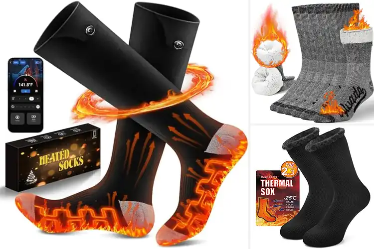 Detailed view of Best Warming Socks: Heated Comfort for All-Day Warmth