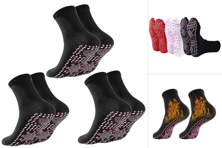 Detailed view of Best Winter Sports Thermal Socks With Massage